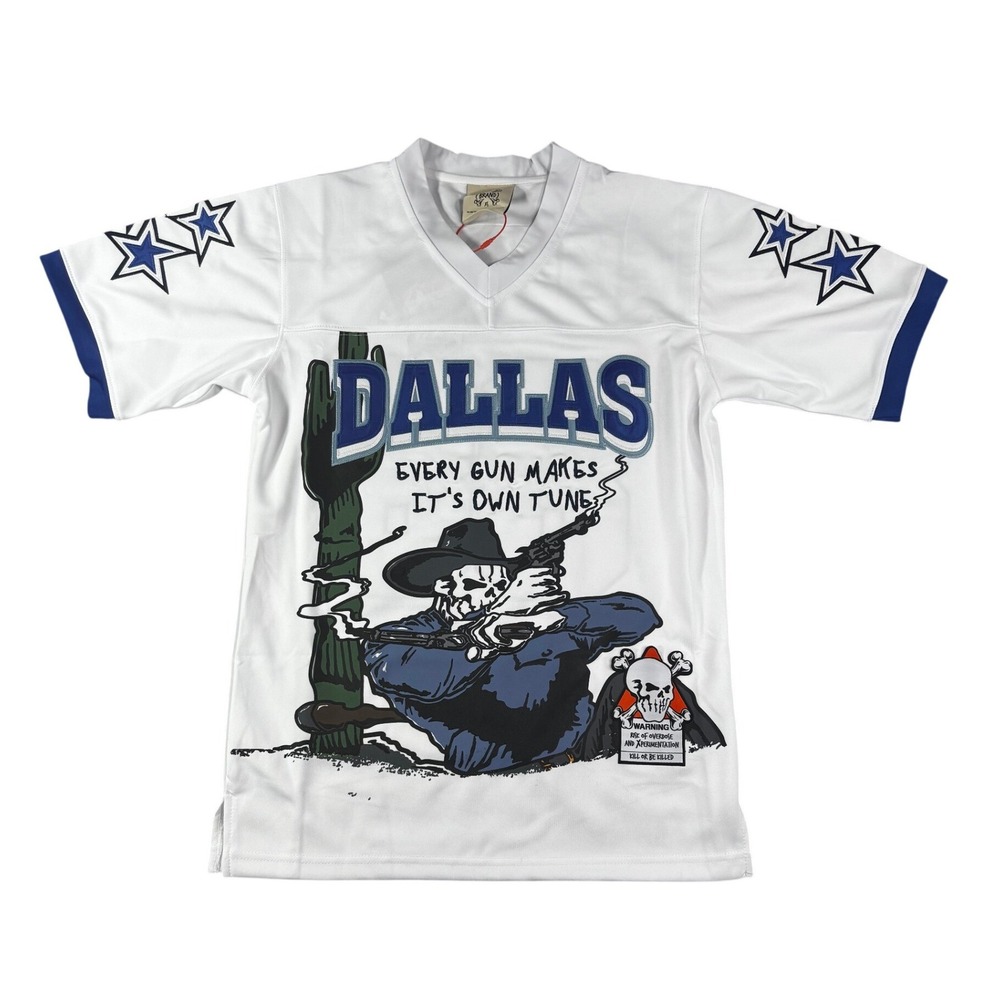 Brand X Dallas CeeDee Lamb 88 Football Jersey White XS Streetwear Graphic